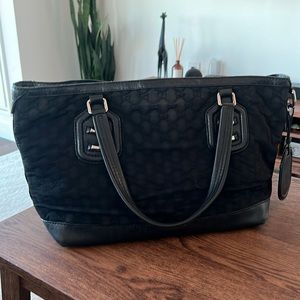 Gucci black neoprene bag